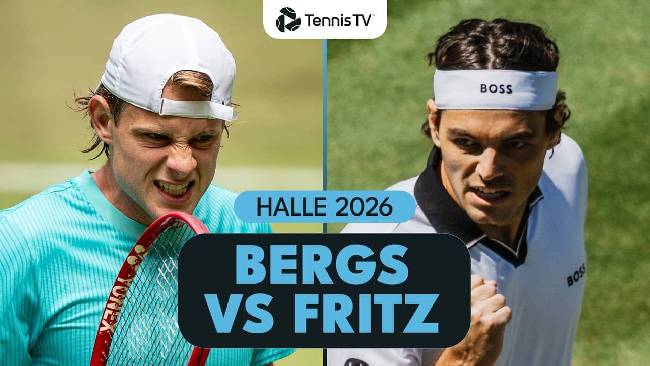 Zizou Bergs vs Taylor Fritz Entertaining Match 🇩🇪 | Halle 2026 Highlights