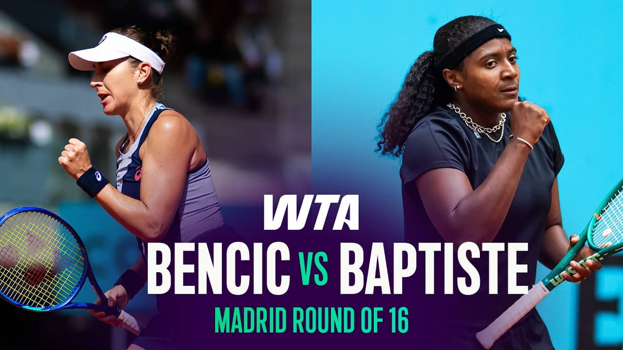 Belinda Bencic vs. Hailey Baptiste | 2026 Madrid Round of 16 | WTA Match Highlights