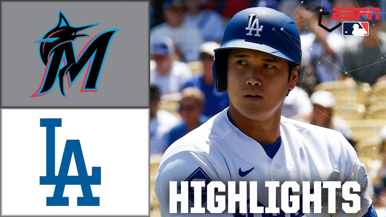 END-OF-GAME DRAMA 😯 Miami Marlins vs. Los Angeles Dodgers | Full Game Highlights | ESPN MLB