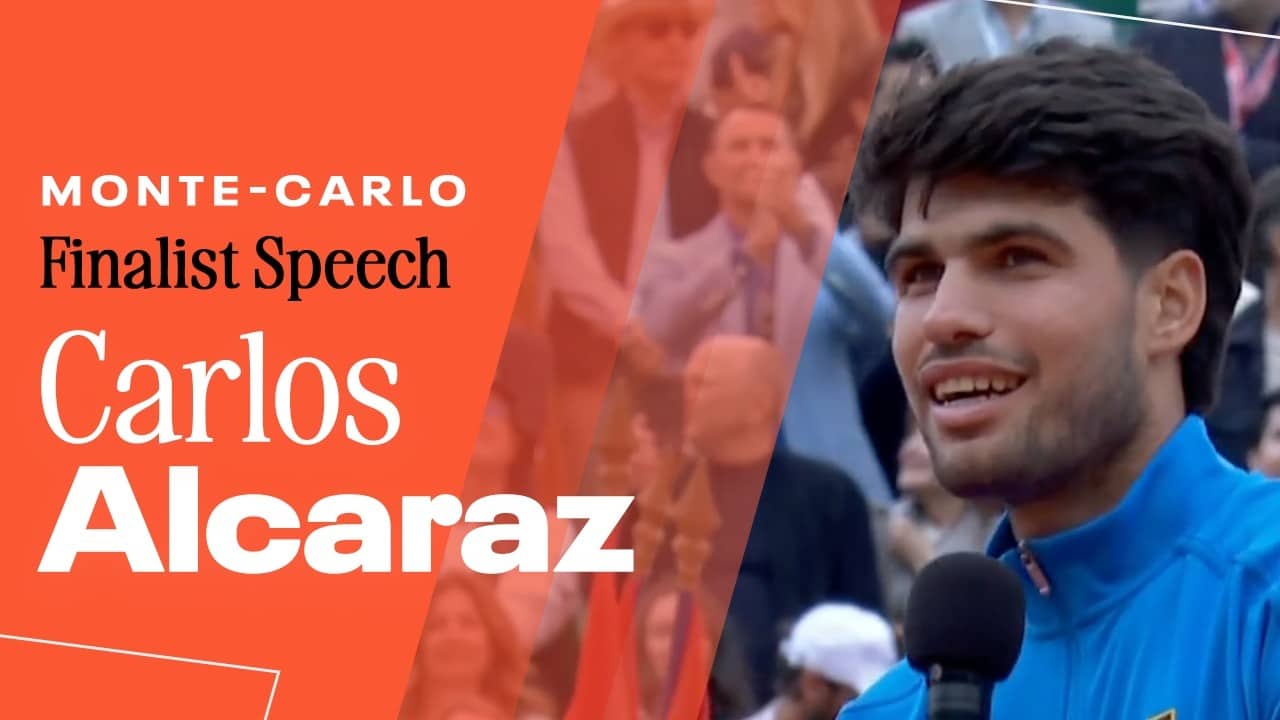 Carlos Alcaraz Finalist Speech | Monte Carlo 2026