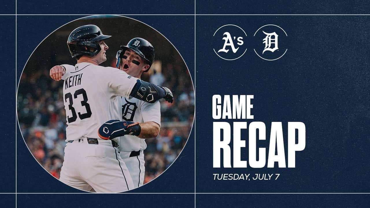 Game Highlights: Colt Keith Hits a 2-Run Homer, Skubal Gets 8K's Through 5  | 7/8/26