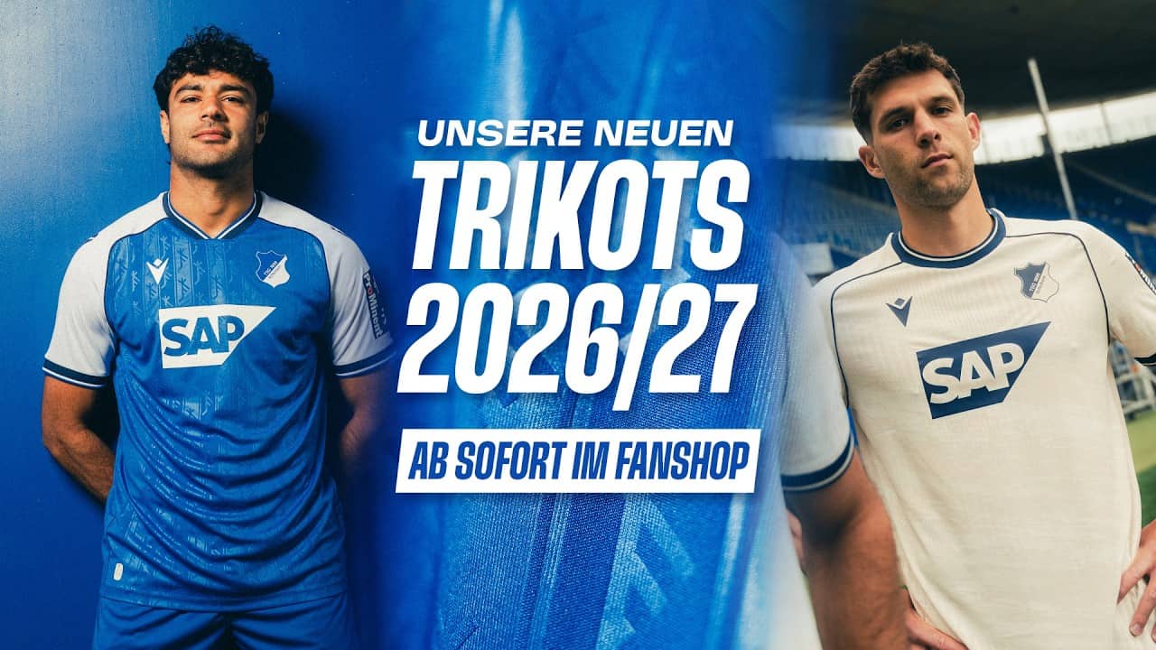 Ein Stück Hoffenheim 💙 DAS sind unsere neuen Trikots 🤍