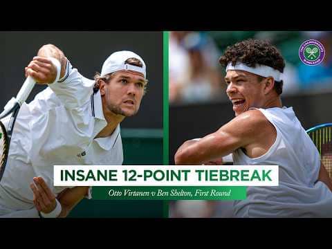 INCREDIBLE FULL TIEBREAK! 🤯 | Otto Virtanen vs Ben Shelton | Wimbledon 2026