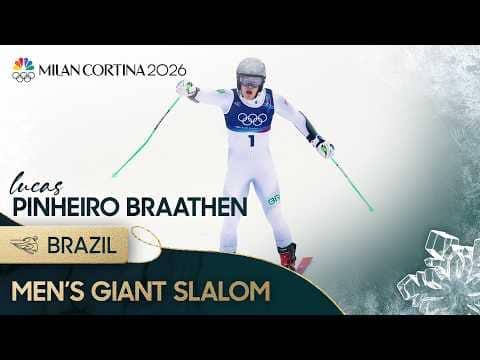 Pinheiro Braathen claims giant slalom, earns Brazil's FIRST Winter Olympic gold medal | NBC Sports