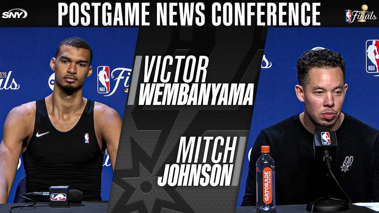 Victor Wembanyama and Mitch Johnson detail game 3's 115-111 victory over Knicks
