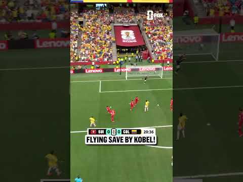 It's beautiful from Colombia but Gregor Kobel comes up with a crucial save for Switzerland 🇨🇭