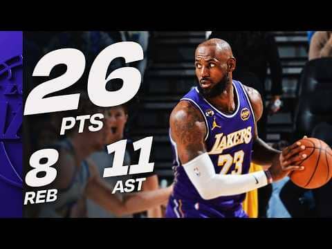 LeBron Drops 26-PT DOUBLE-DOUBLE At Golden State | April 9, 2026