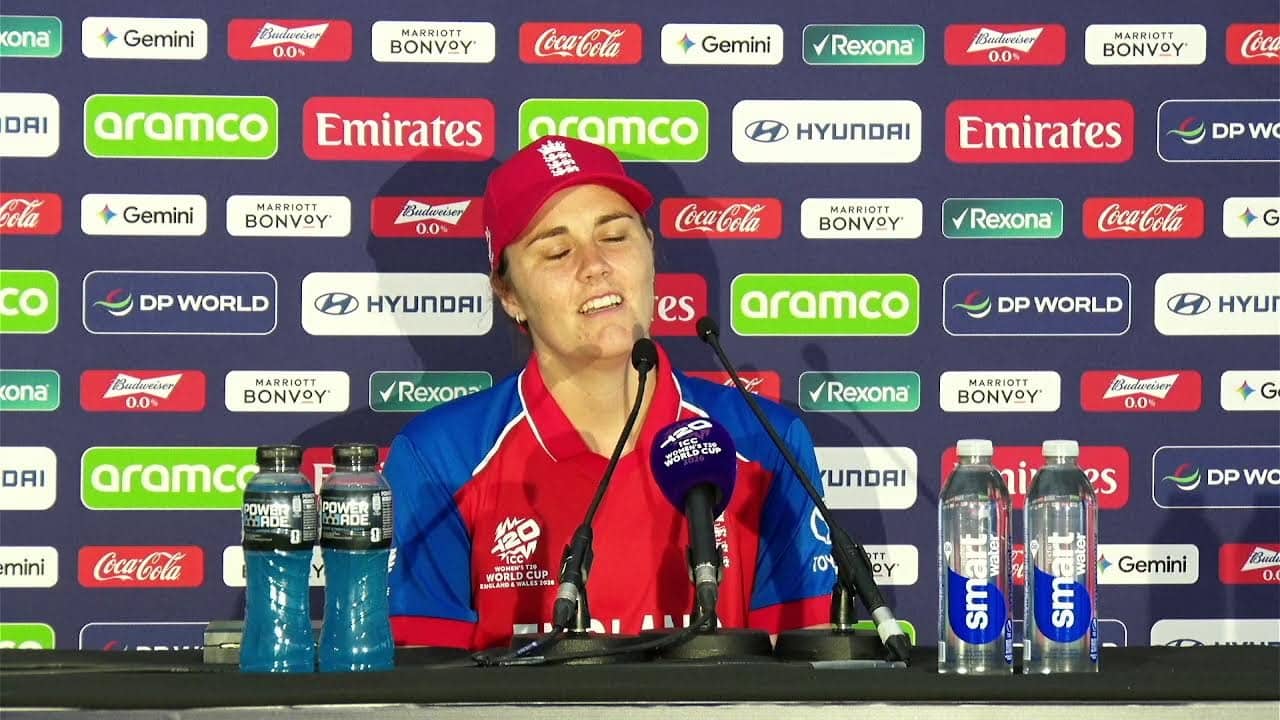 Watch England v South Africa #T20WomensWorldCup 2026 Post-Match Media Conference