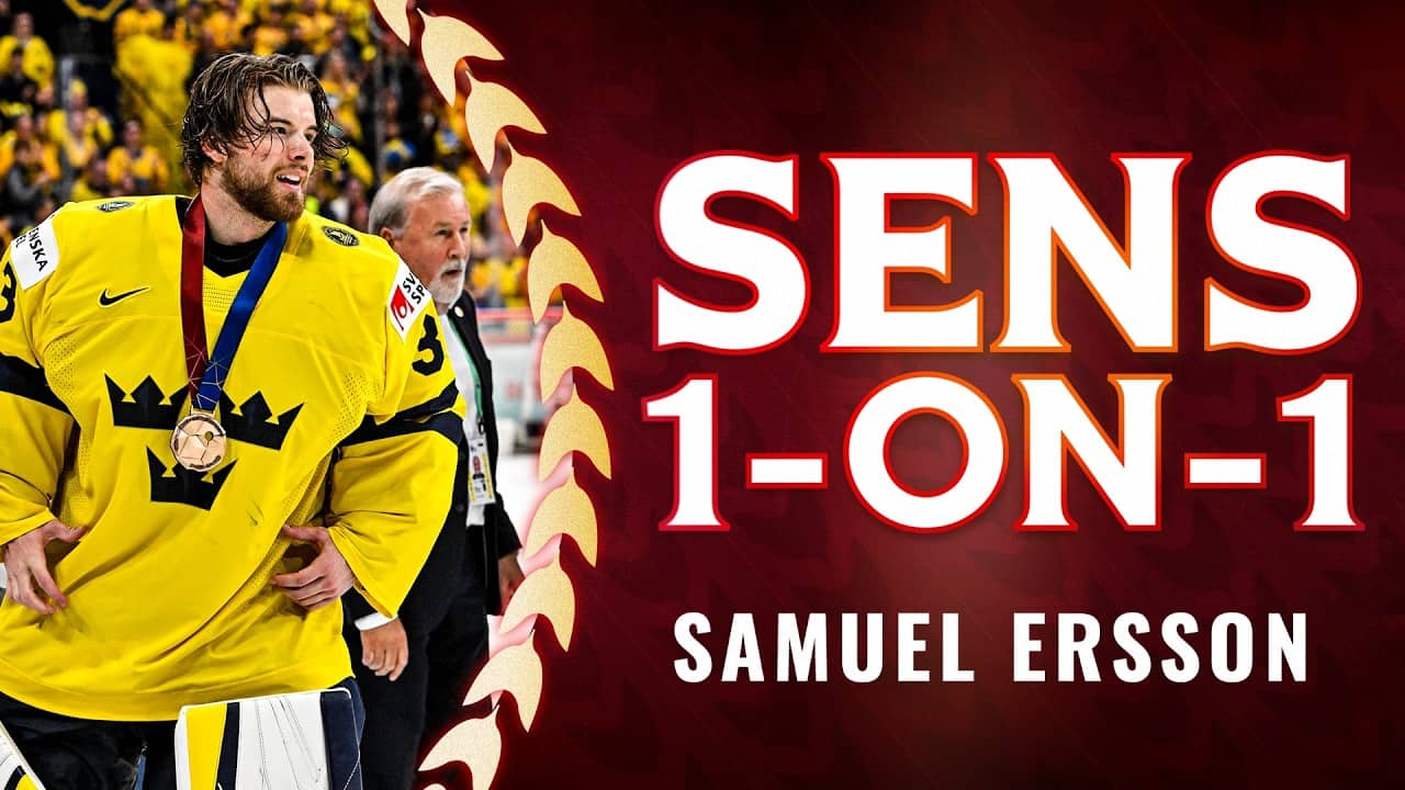 Ersson Looks Forward to "Fresh Start" With Senators