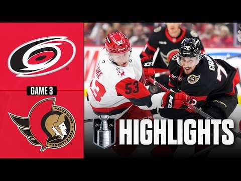 Hurricanes vs. Senators | NHL Playoff Highlights | April 23, 2026