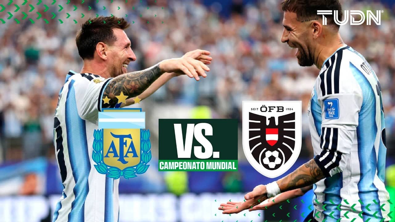 ¡Lionel Messi llevó a Argentina al triunfo contra Austria con DOBLETE! | TUDN