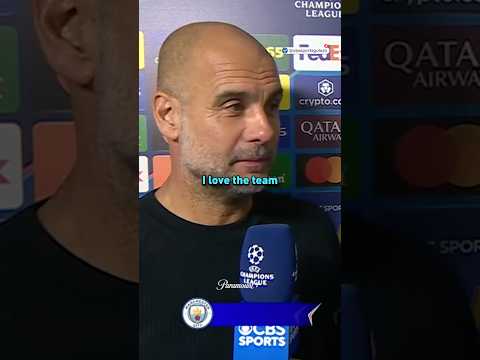 Pep was “so happy” after City’s 0-0 draw in their opening #UCL match against Inter 👀