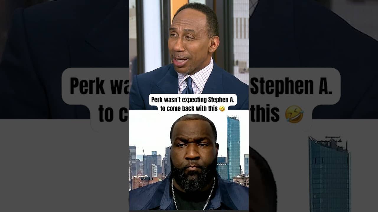 Stephen A. had to check Perk 😅