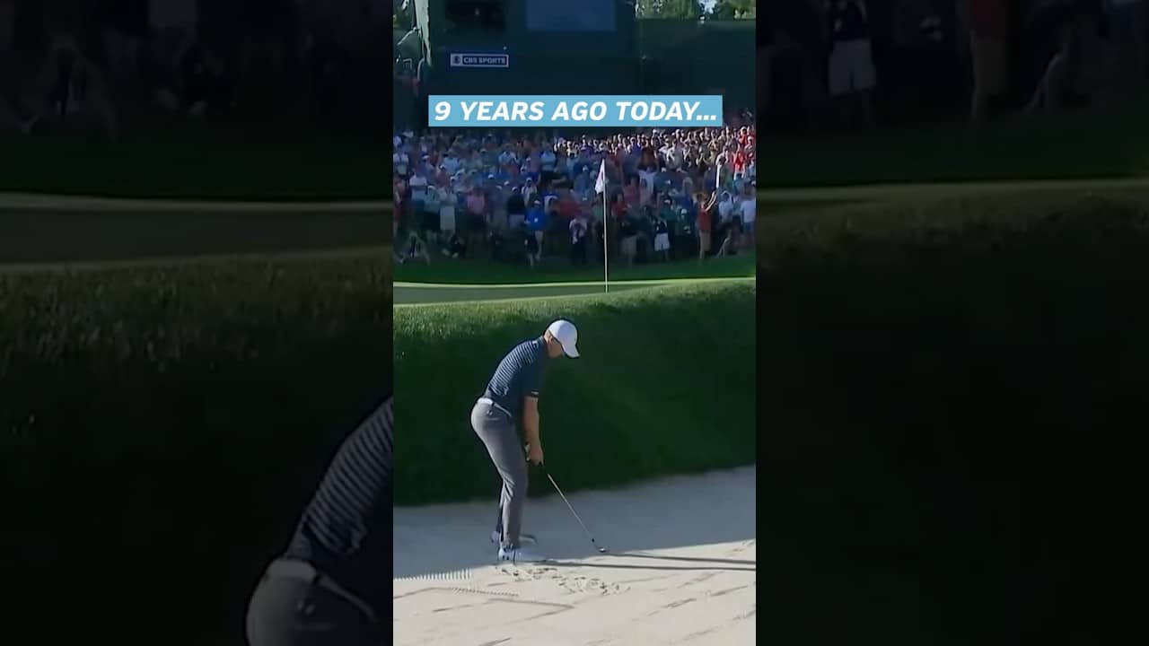9 Years Ago Today: Jordan Spieth's INCREDIBLE Bunker Hole-Out in His Travelers Debut! 🤯