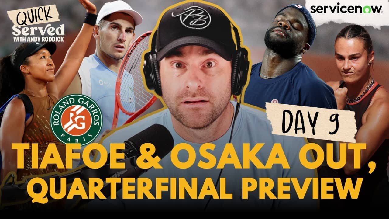 2026 ROLAND GARROS DAY 9: Tiafoe & Osaka Exit, Italian Men Take Over and More