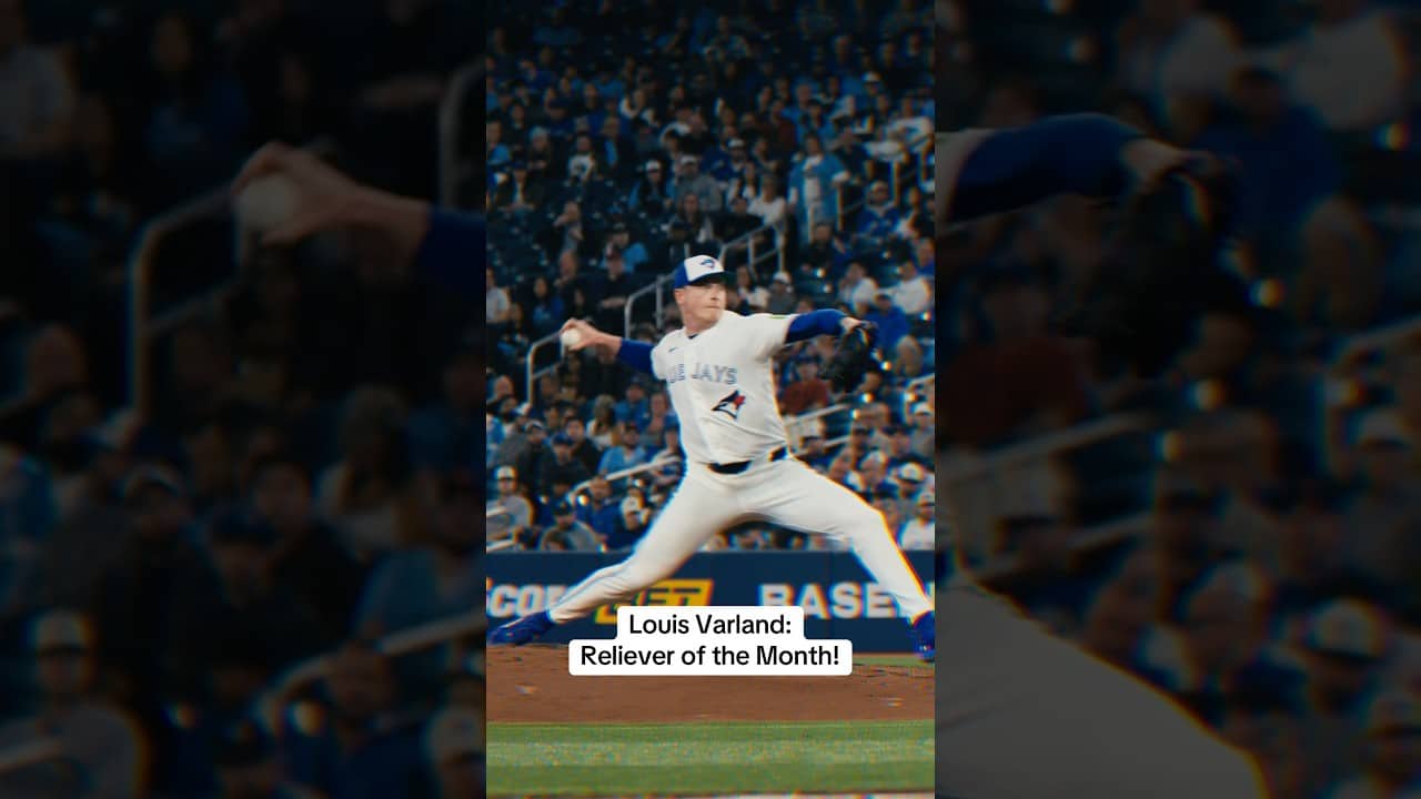 Louis Varland is your American League Reliever of the Month 👏 #MLB #BlueJays #Toronto