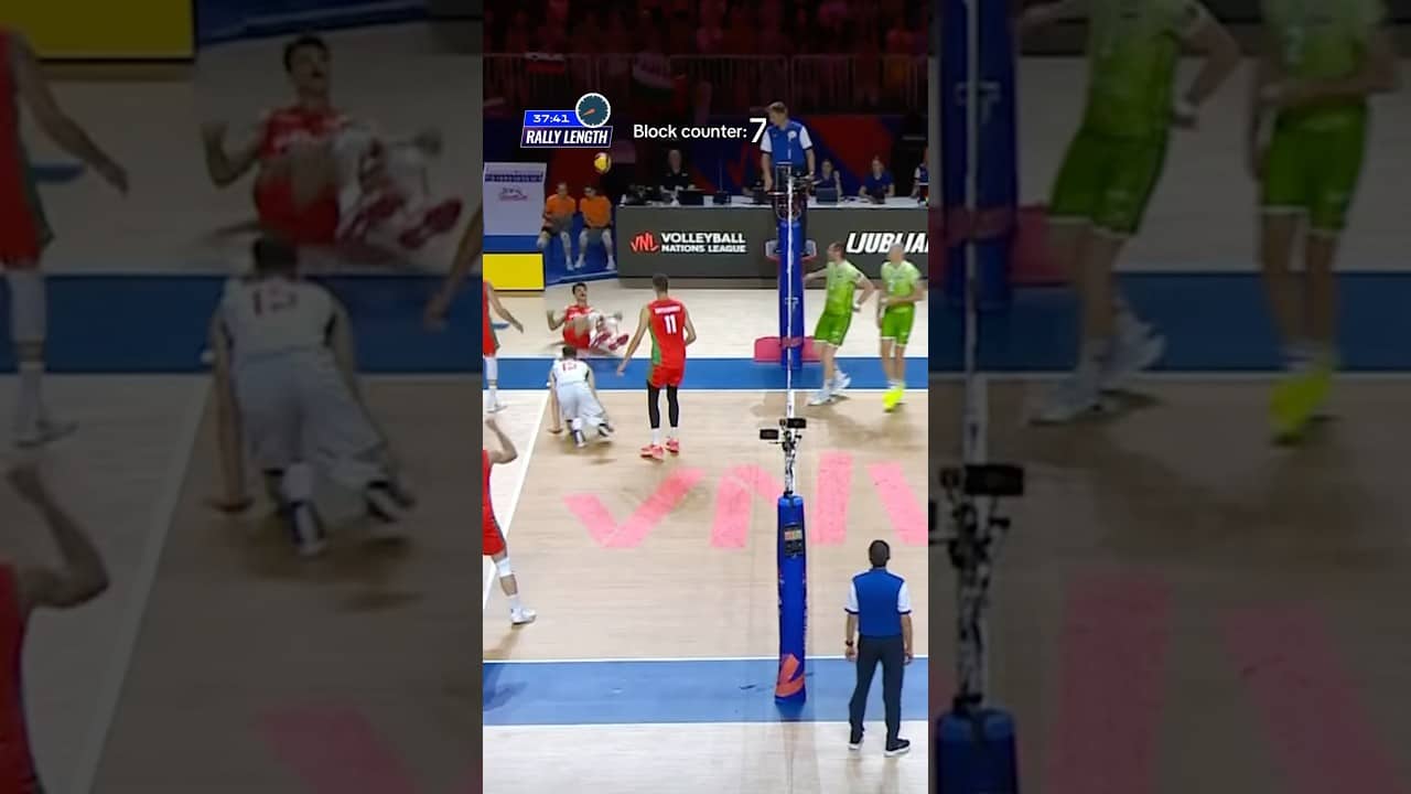 The block counter went crazy! 🤯😍 #vnl26 #volleyballworld