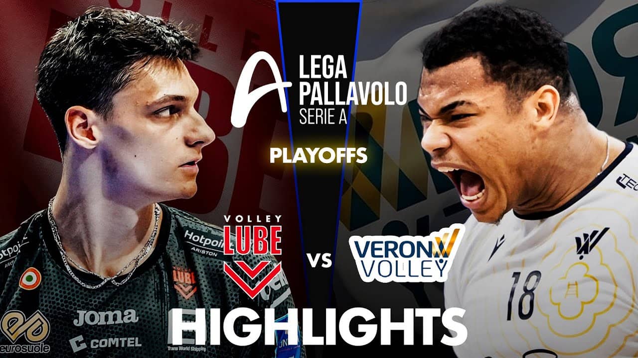 Verona vs Lube | Highlights | Superlega Play Offs | Semifinals Game 1