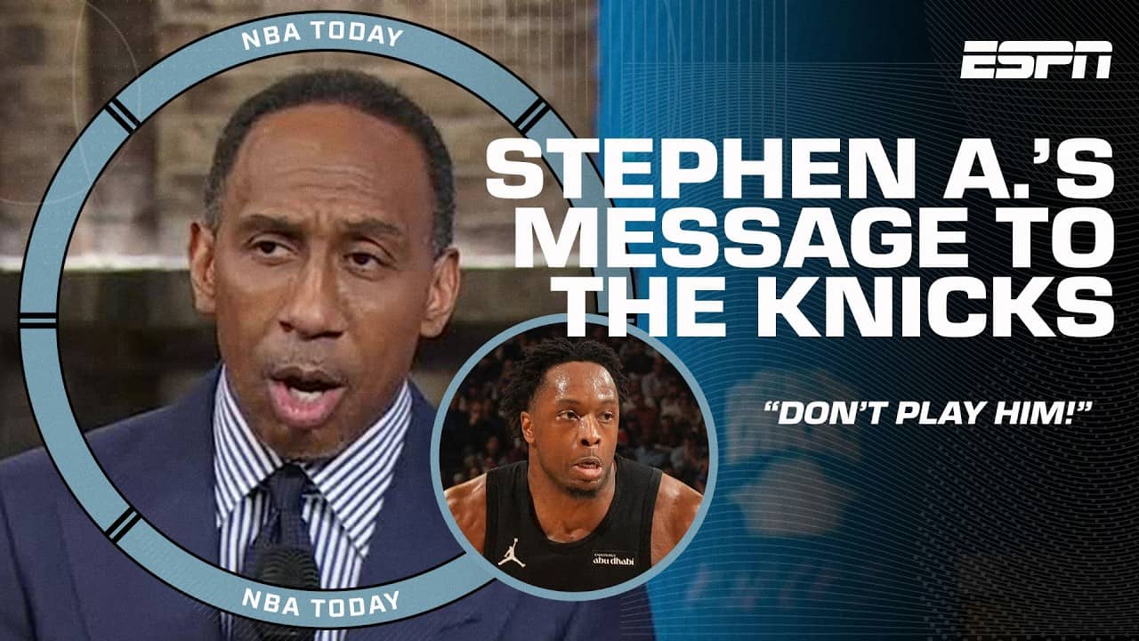 Stephen A. CRASHES THE SET to send a MESSAGE to the Knicks 🗣️ 'DON'T PLAY OG!' | NBA Today
