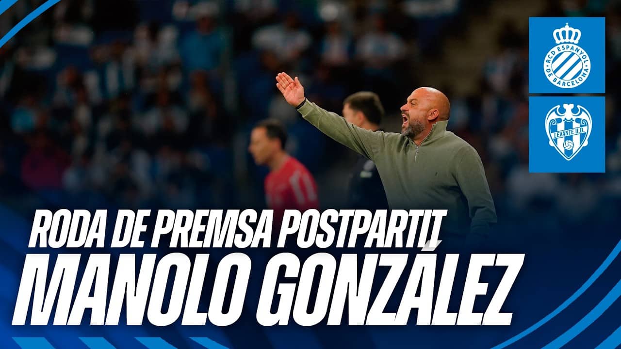 🎥 Roda de premsa postpartit de Manolo González #EspanyolLevanteUD