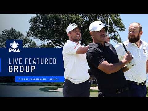 LIVE | Schauffele, Koepka, Hatton | Featured Group 3 AM | Round 1 | 2026 PGA Championship
