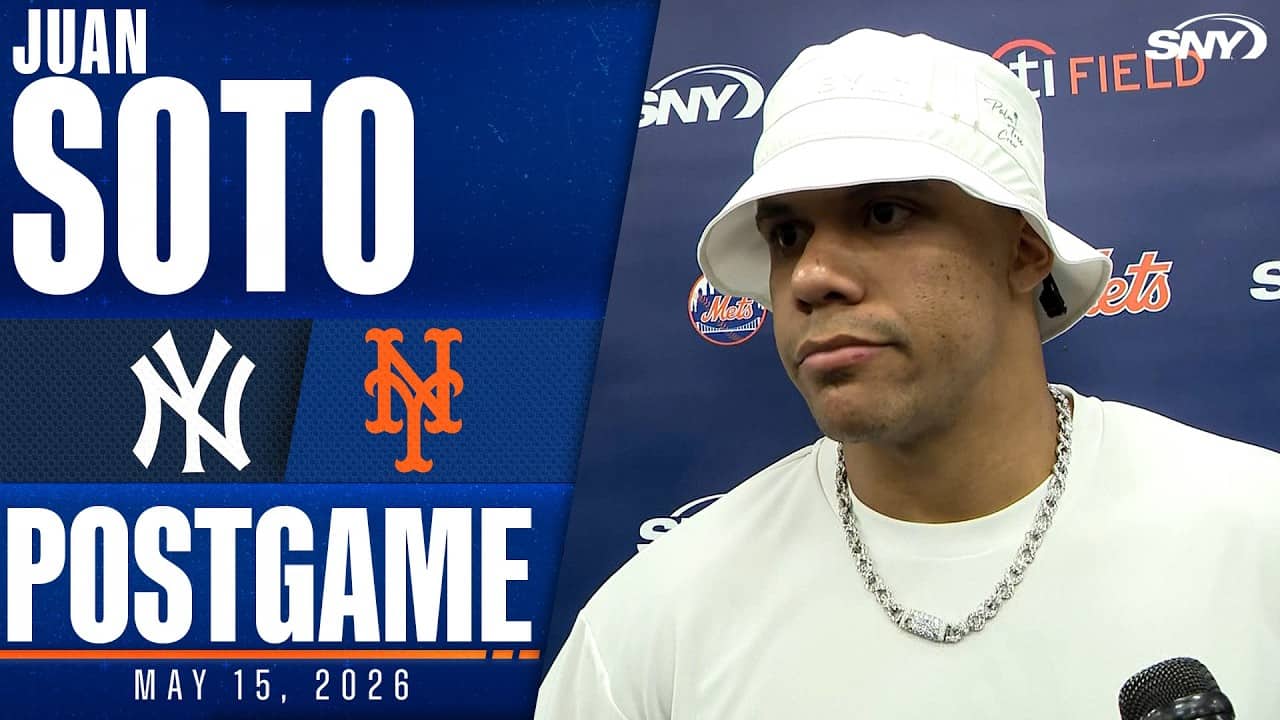 Juan Soto shares his thoughts on Mets starter Clay Holmes' injury