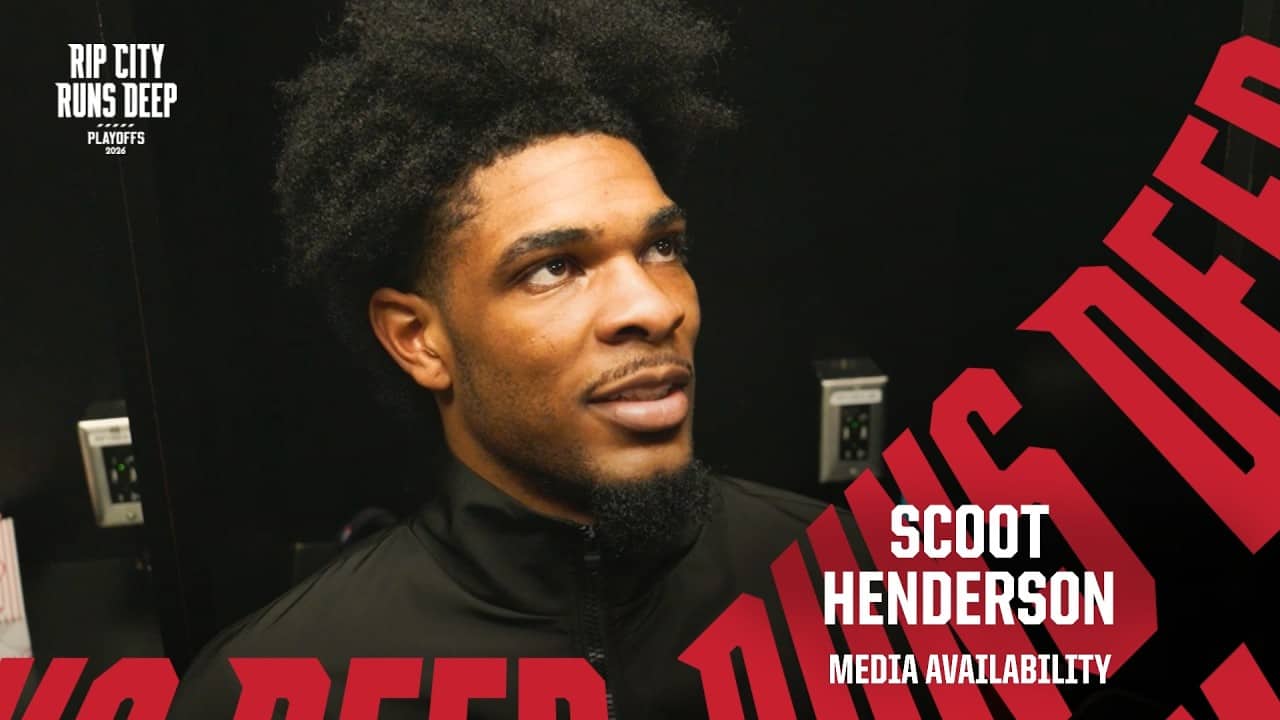 Scoot Henderson On His First Playoffs Experience | Portland Trail Blazers | April 28, 2026