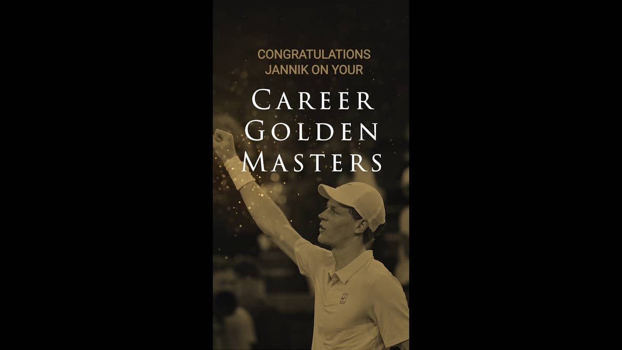 Jannik Sinner's Career Golden Masters