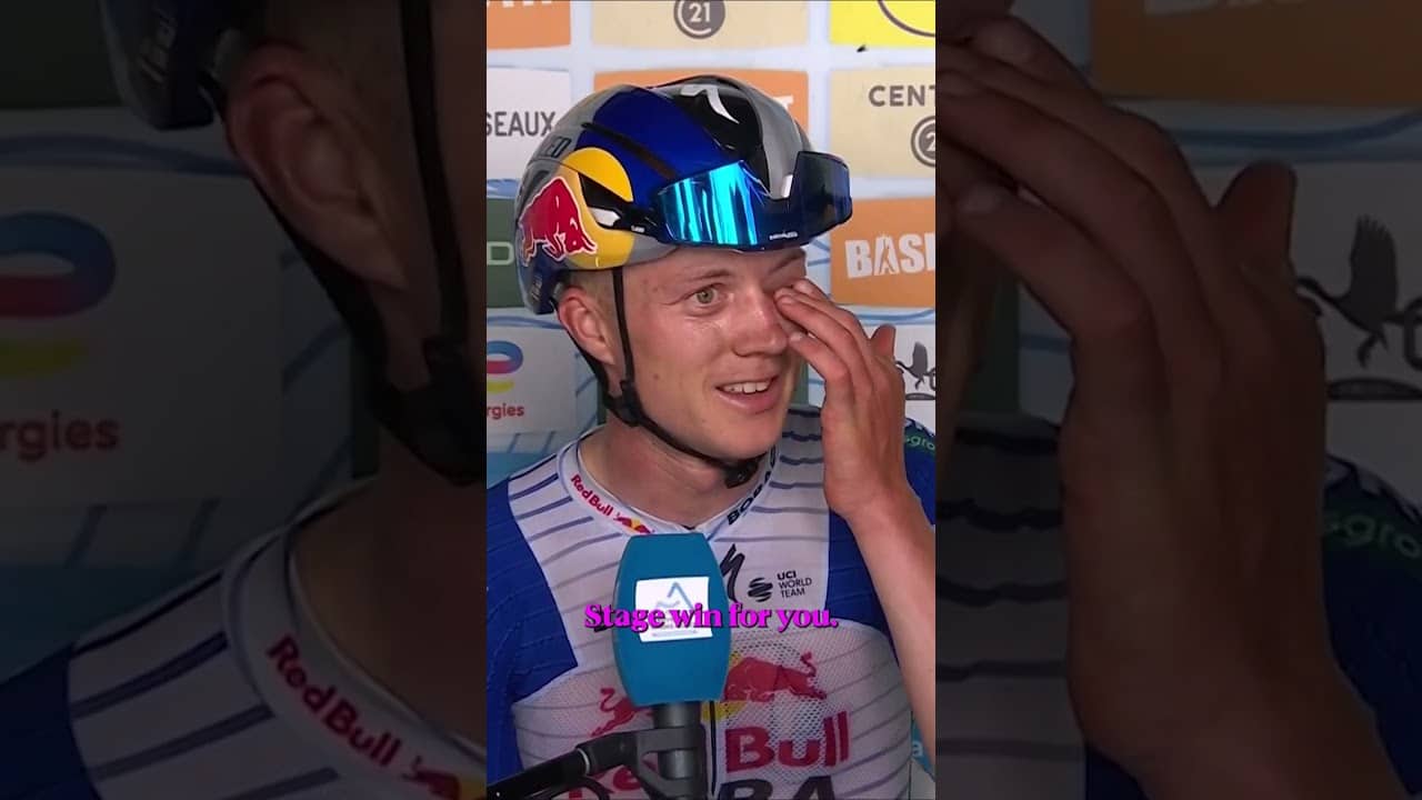 “One of the most beautiful days in my career“ Maxim Van Gils reacts to his first stage win of 2026 🥹