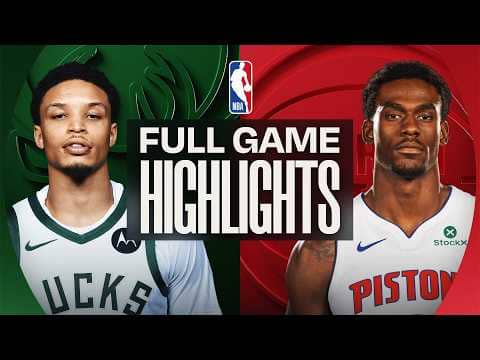 BUCKS at PISTONS | FULL GAME HIGHLIGHTS | April 8, 2026