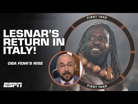 'IT'S ALL ABOUT OBA FEMI vs. BROCK LESNAR!' 🍿 - Peter Rosenberg on Clash In Italy | First Take