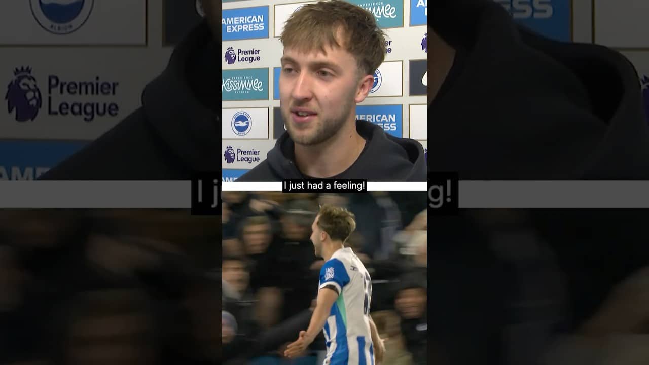 Hinshelwood's goal prediction 😊 #jackhinshelwood #brightonandhovealbion