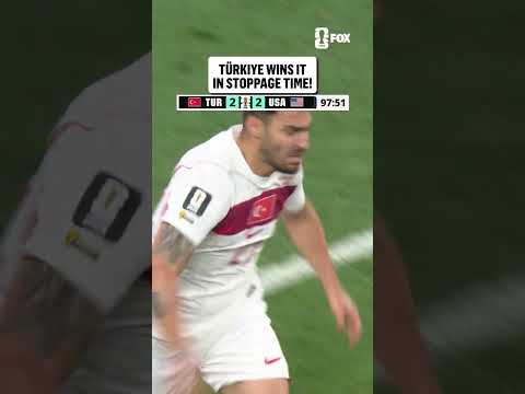 Türkiye wins it in the final moments of stoppage time 🇹🇷