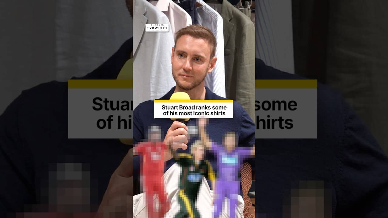 Stuart Broad ranks some of his iconic shirts from his 18-year playing career 🏴󠁧󠁢󠁥󠁮󠁧󠁿👕