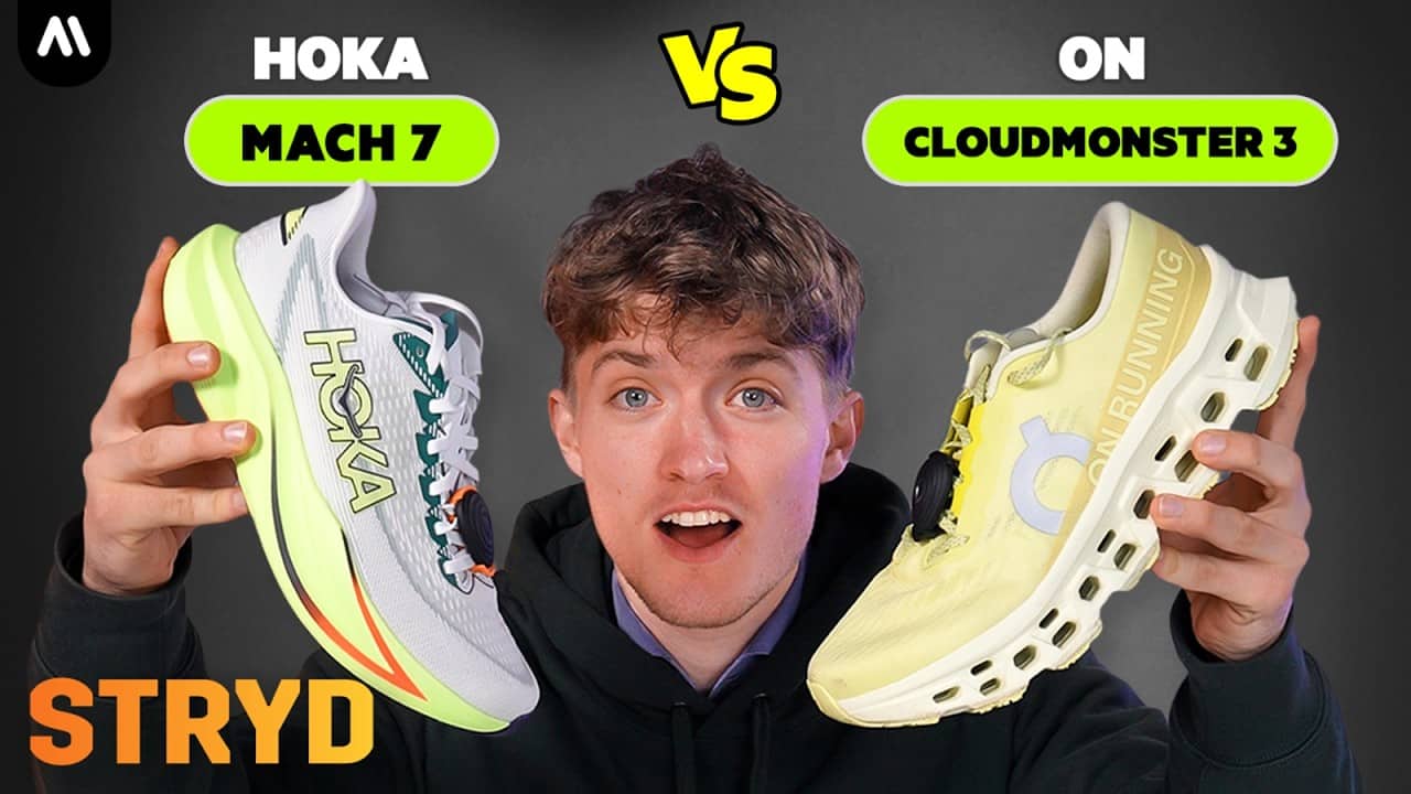 On Cloudmonster 3 vs Hoka Mach 7 STRYD Comparison