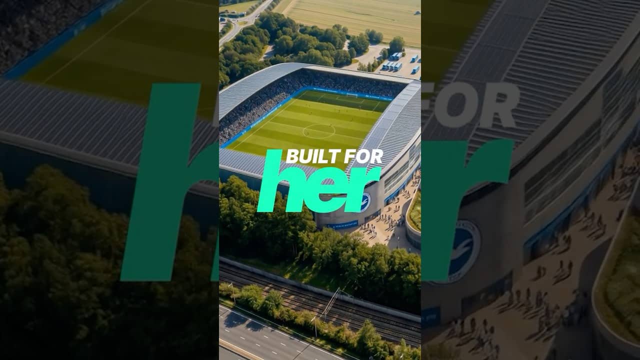 Built for Her | New women's stadium announced! #brightonandhovealbion #womensfootball #frankirby