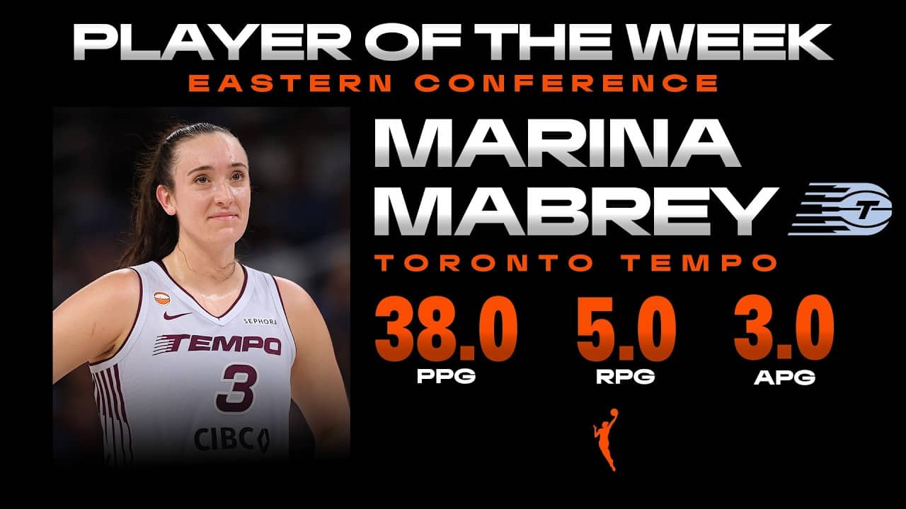 Week 7: Eastern Conference Player of the Week Marina Mabrey