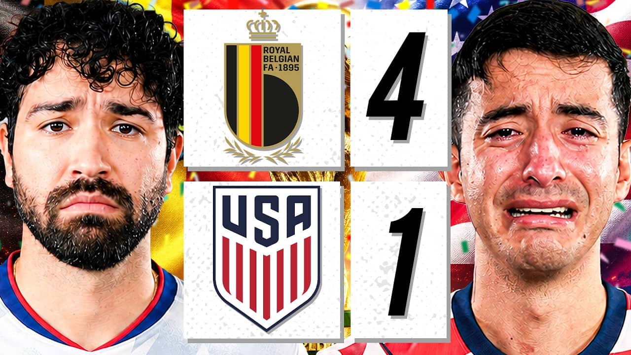 EMBARRASSING. 😡 BELGIUM 4-1 USA (REACTION)
