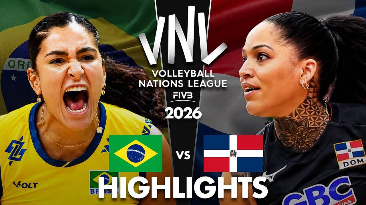 Brazil 🇧🇷 vs Dominican Republic 🇩🇴 | Highlights | Women's VNL 2026