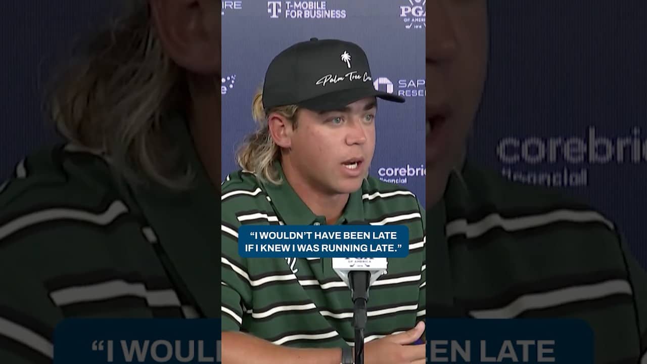 Higgo received a two-shot penalty for being late to the first tee 😬