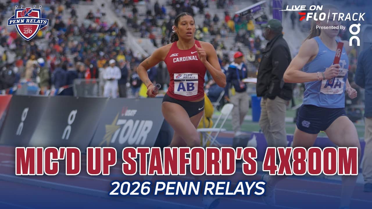 Bella Whittaker Watches INTENSE College Women's 4x800m Battle At 2026 Penn Relays | Mic'd Up