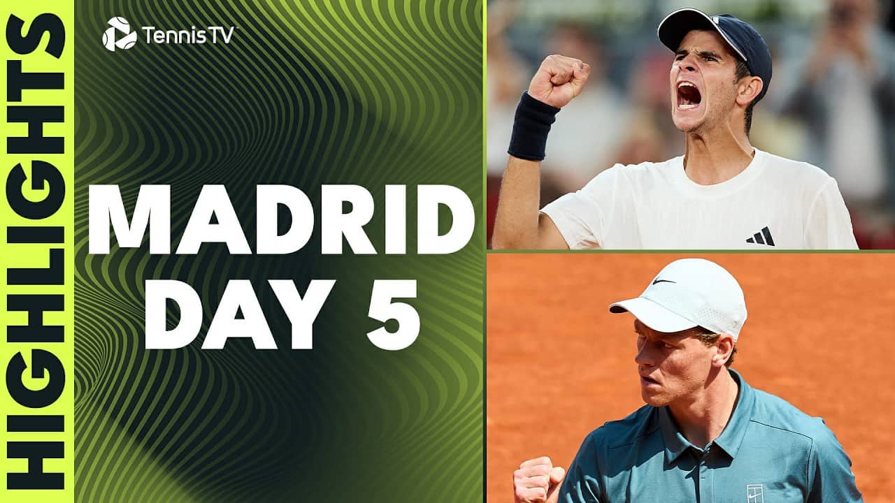 Fonseca Faces Jodar; Sinner Back In Action; Musetti, Fils Feature | Madrid 2026 Day 5 Highlights