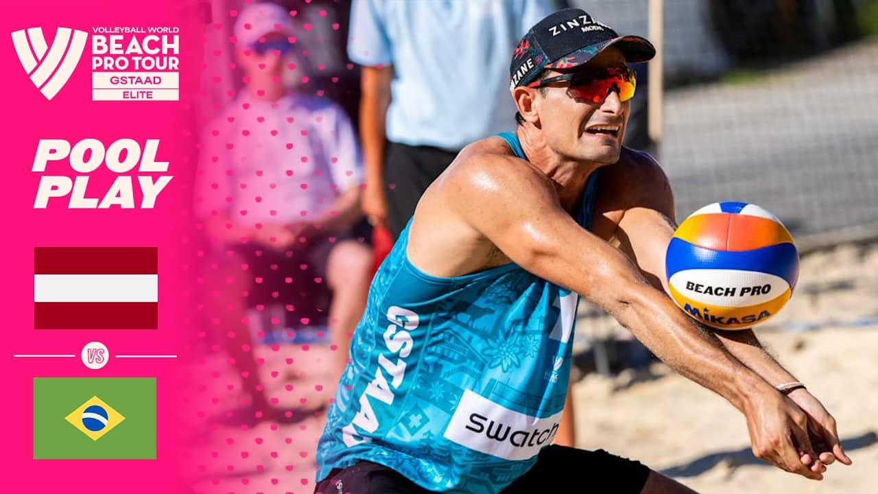 Plavins/Fokerots vs. Andre/Renato - Pool Play Highlights | Gstaad 2026 #BeachProTour