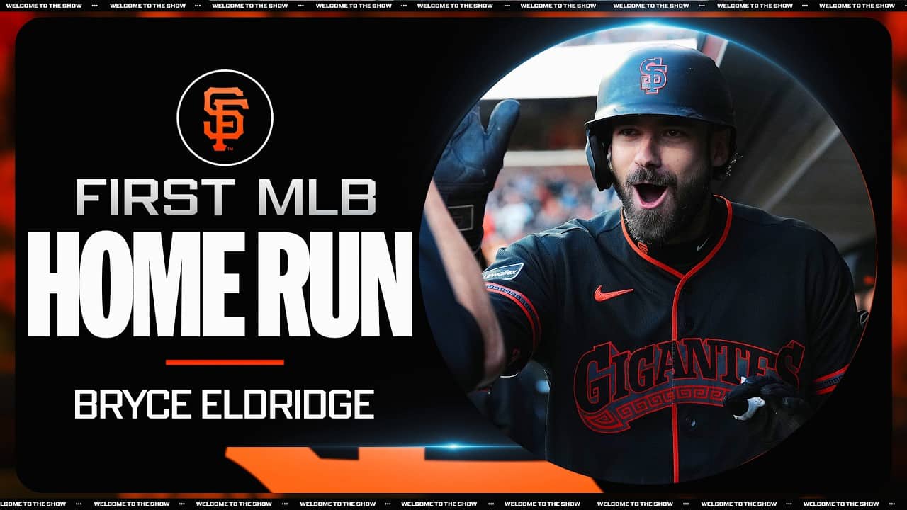 Bryce Eldridge CRUSHES his FIRST MLB home run! 🤩💪 (Giants #1 prospect goes DEEP!)