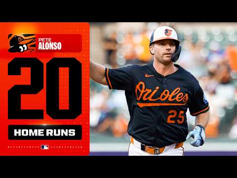 Pete Alonso crushes his 20th homer of the season! 🐻‍❄️ (First 20-homer season with the O's)