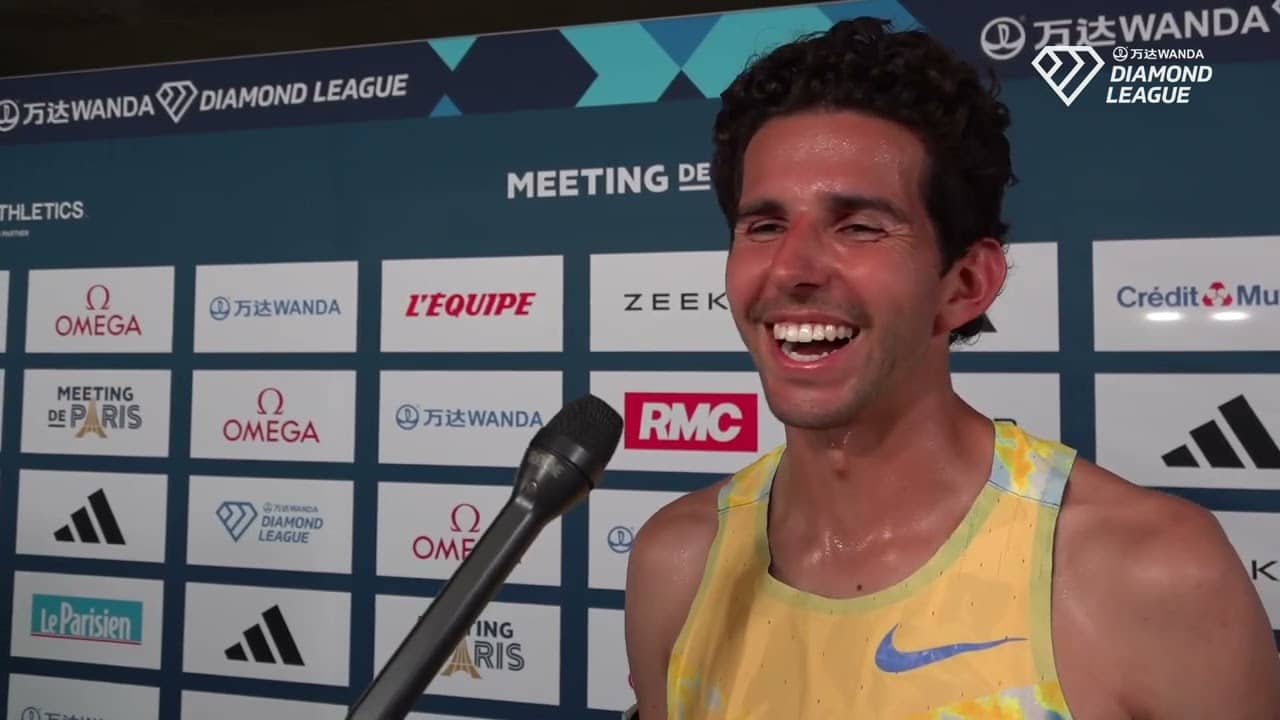 Grant Fisher Paris Diamond League 5000 champion