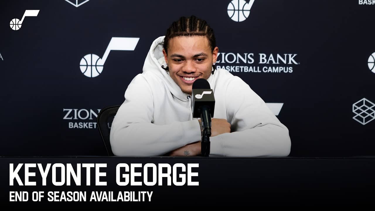 KEYONTE GEORGE 2025-26 End of Season Media Availability 🎙️ | UTAH JAZZ