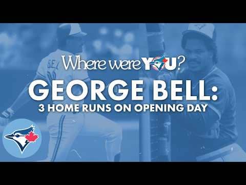 Where Were You Moments: George Bell's THREE-Homer Opening Day performance in 1988
