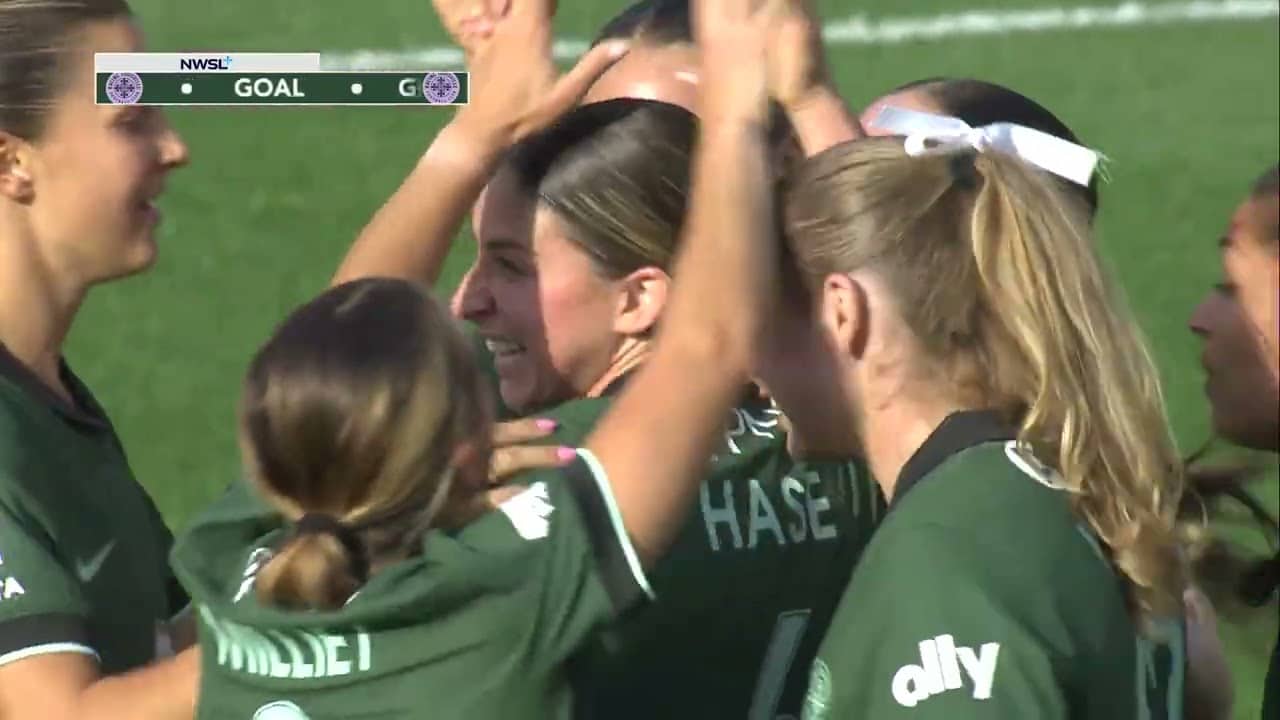 Goal: Katie O'Kane equalizes early vs. Portland Thorns