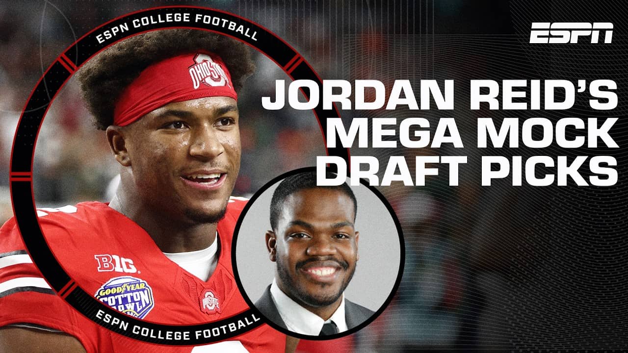 EVERY PICK from Jordan Reid's Mega Mock Superteam! | First Draft 🏈